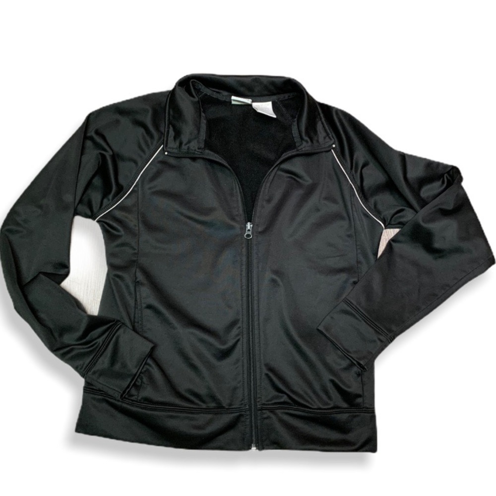 ZIPPERED ATHLETIC RUNNING WORKOUT JACKET POCKETS